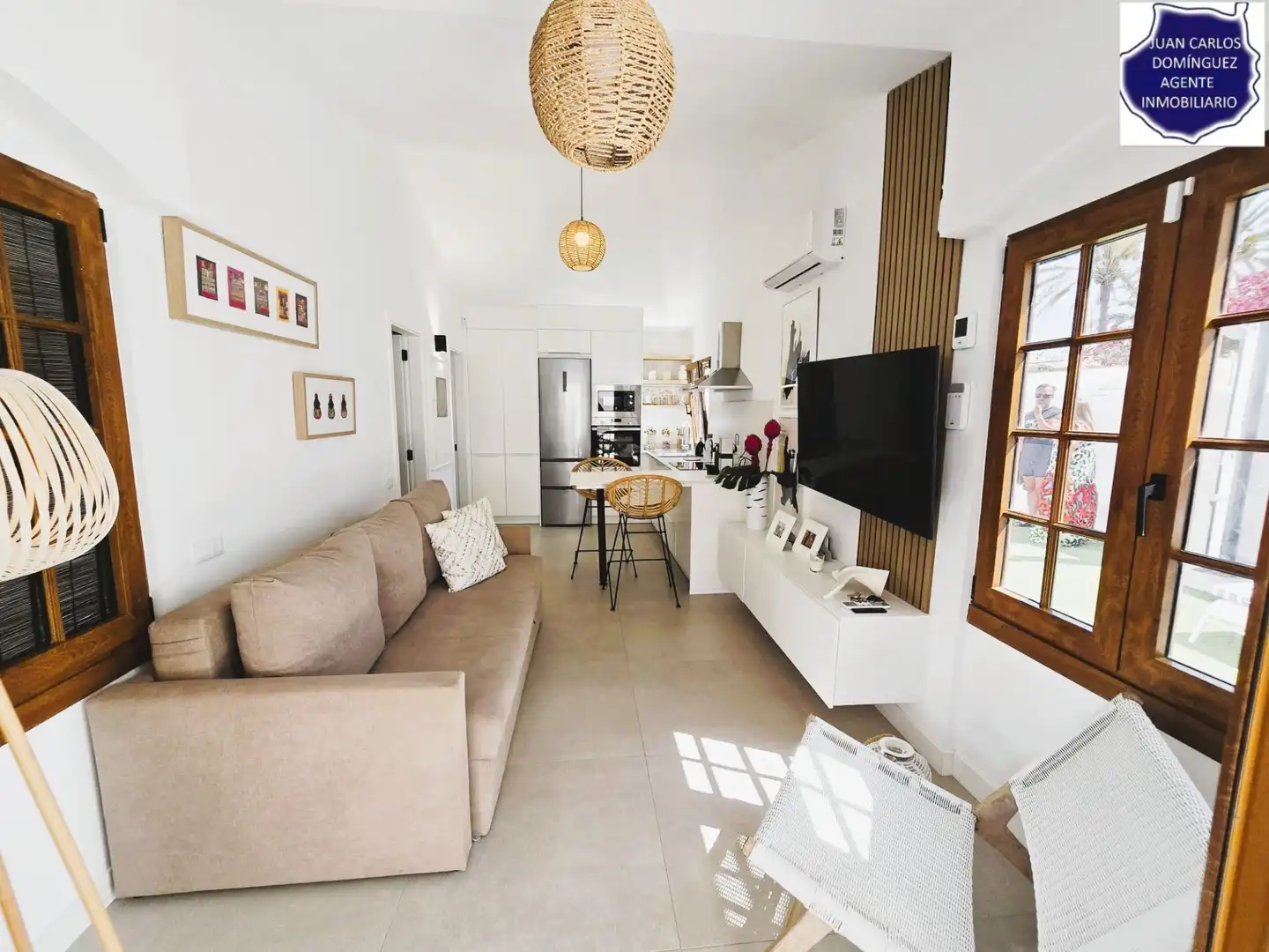 Sala de estar de Casa o chalet de alquiler en San Bartolomé de Tirajana con Aire acondicionado, Jardín privado y Terraza