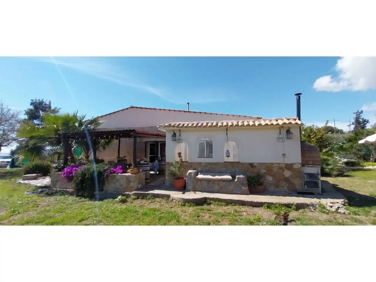 Vista exterior de Casa o xalet en venda en Cartagena amb Aire condicionat, Jardí privat i Terrassa