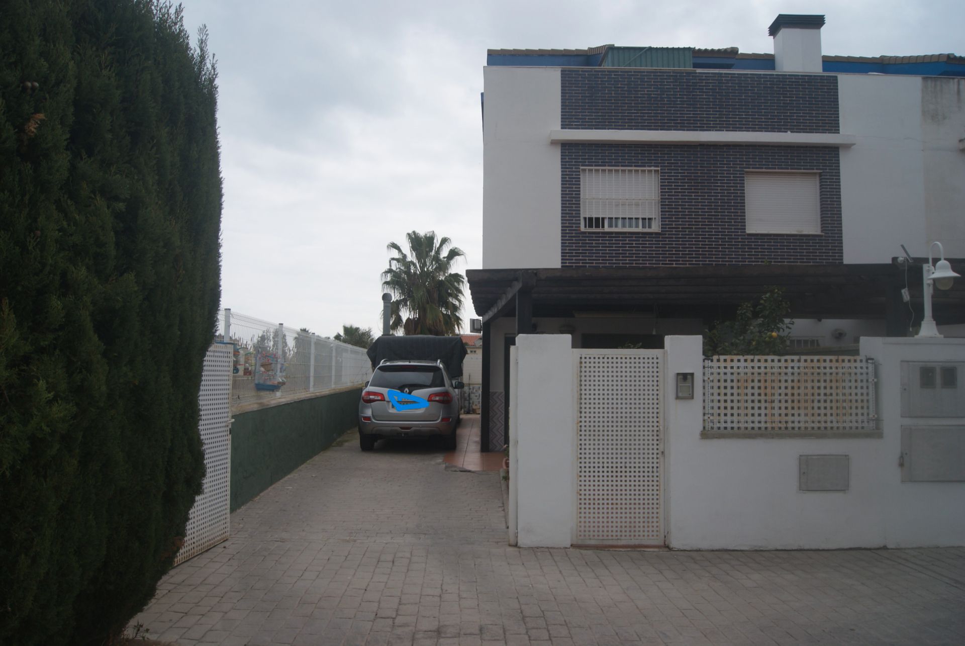 Exterior view of Single-family semi-detached for sale in Almazora / Almassora  with Air Conditioner, Terrace and Community pool