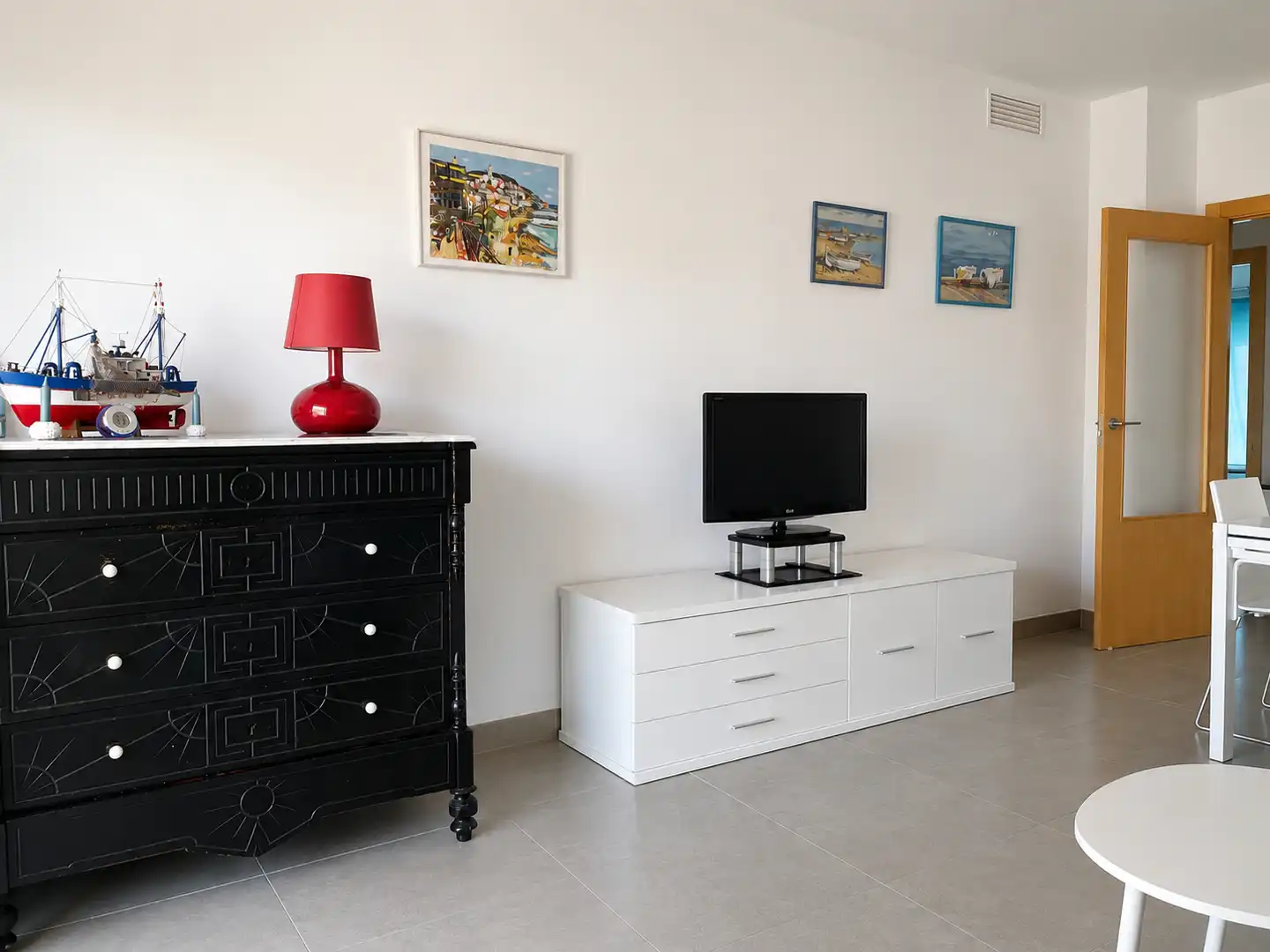 Wohnzimmer von Wohnungen zur Miete in Calonge i Sant Antoni mit Möbliert, Ofen und Waschmaschine