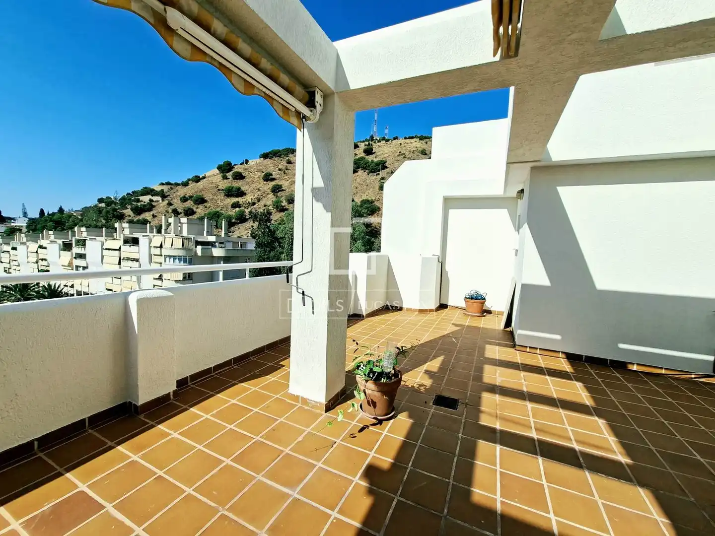 Außenansicht von Dachboden zur Miete in Málaga mit Klimaanlage, Heizung und Privatgarten