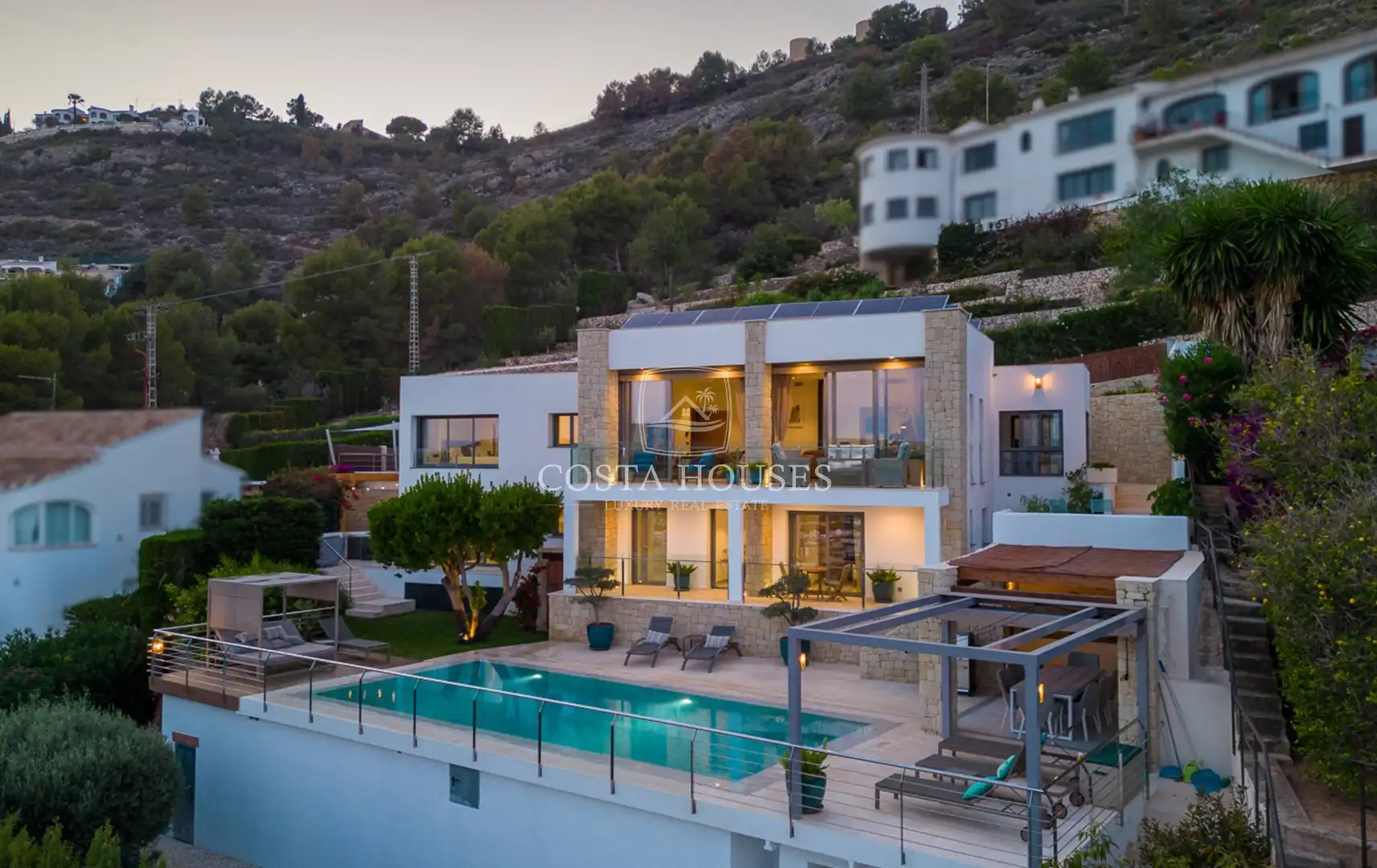 Vista exterior de Casa o chalet en venta en Jávea / Xàbia con Aire acondicionado, Jardín privado y Terraza