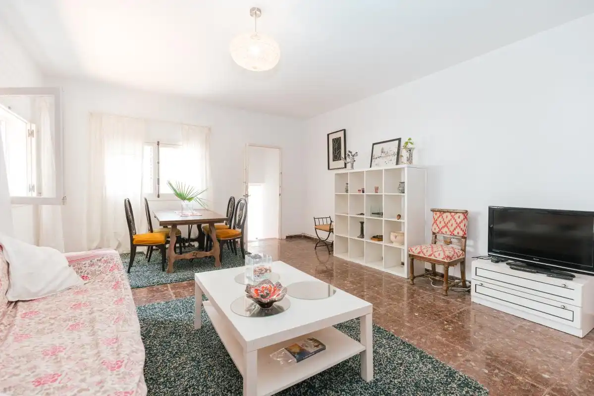 Sala d'estar de Casa o xalet en venda en Santa Eulària des Riu amb Calefacció, Jardí privat i Terrassa