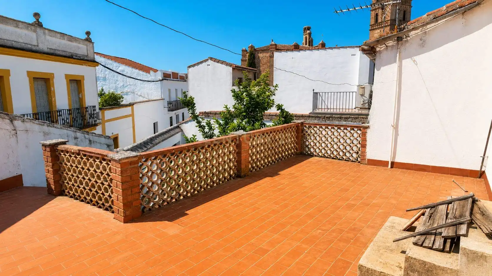 Terrace of Houses for sale in Granja de Torrehermosa  with Air Conditioner, Storage room and Oven