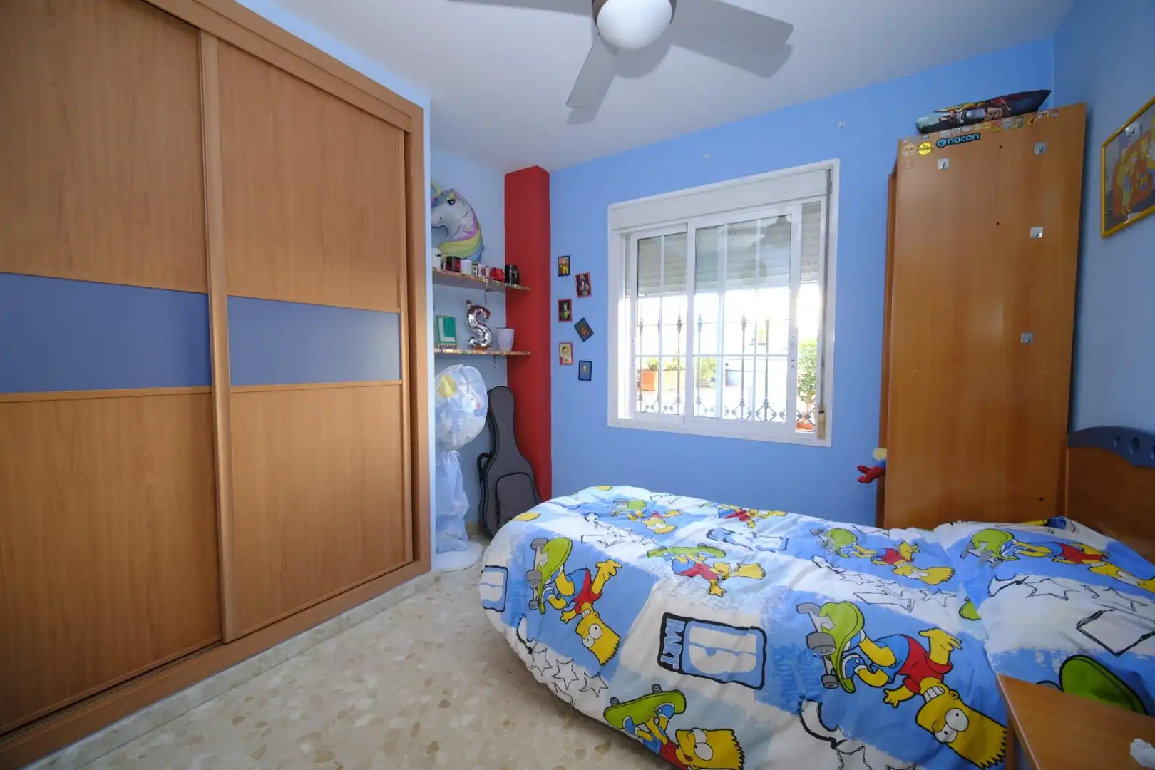 Bedroom of Flat for rent in Alcalá de Guadaira  with Air Conditioner and Furnished