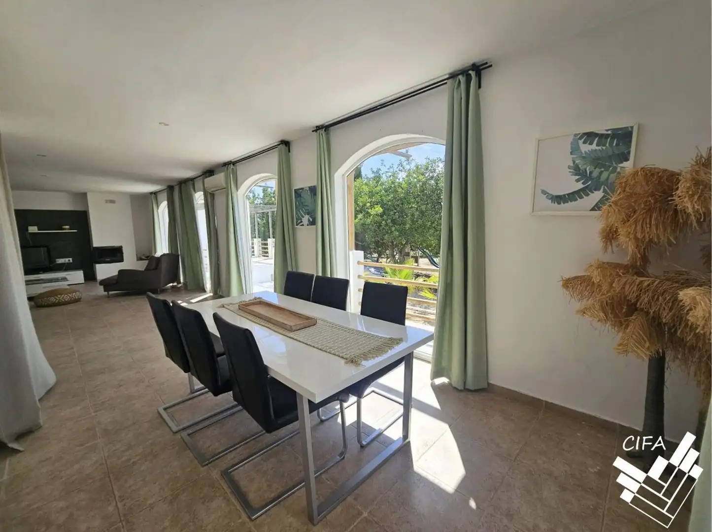 Dining room of Houses for sale in Càlig  with Air Conditioner, Private garden and Furnished