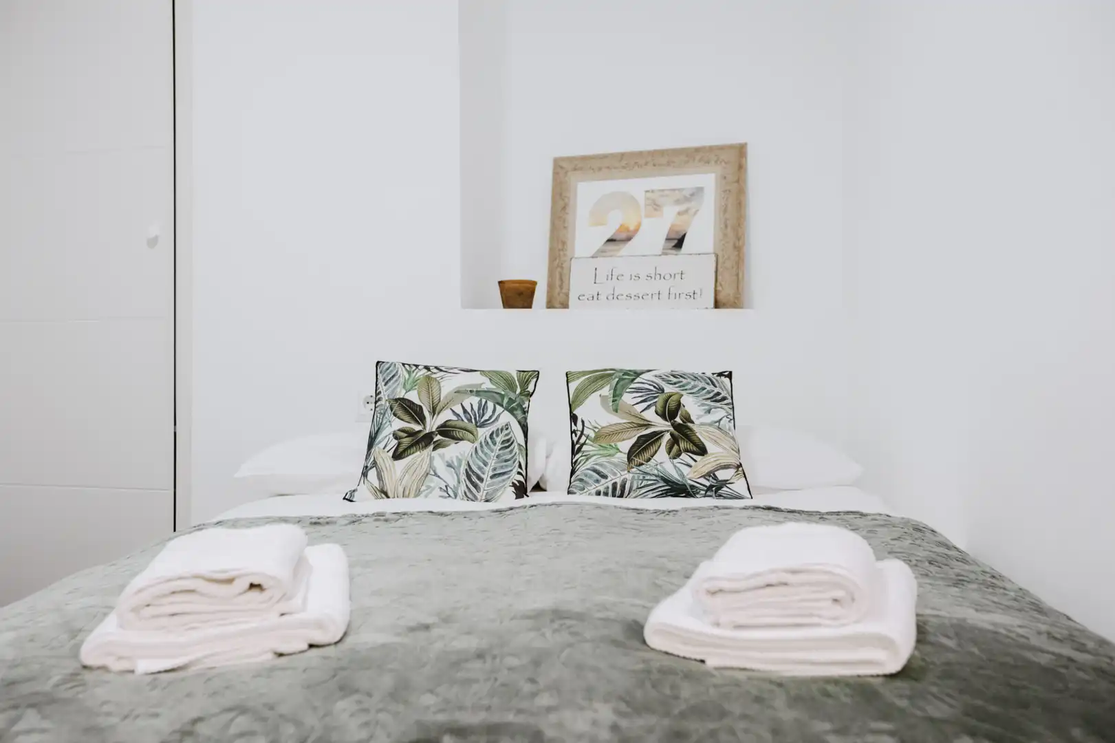 Bedroom of Apartments for rent in Calpe / Calp  with Air Conditioner, Heating and Parquet flooring