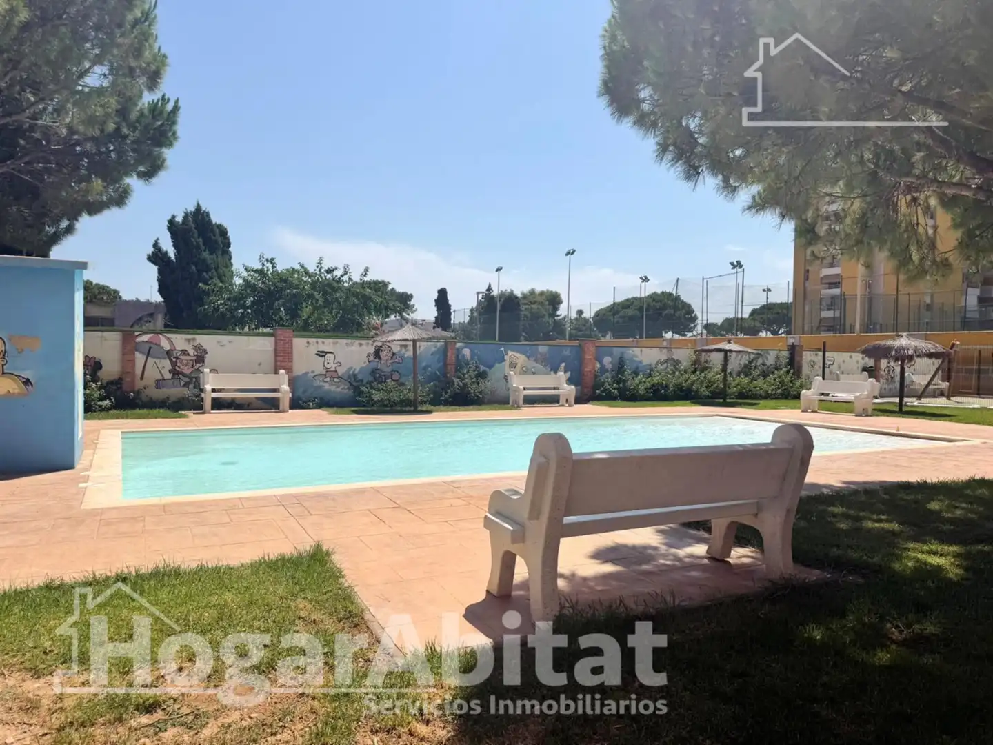 Piscina de Pis en venda en Canet d'En Berenguer amb Aire condicionat, Terrassa i Piscina comunitària