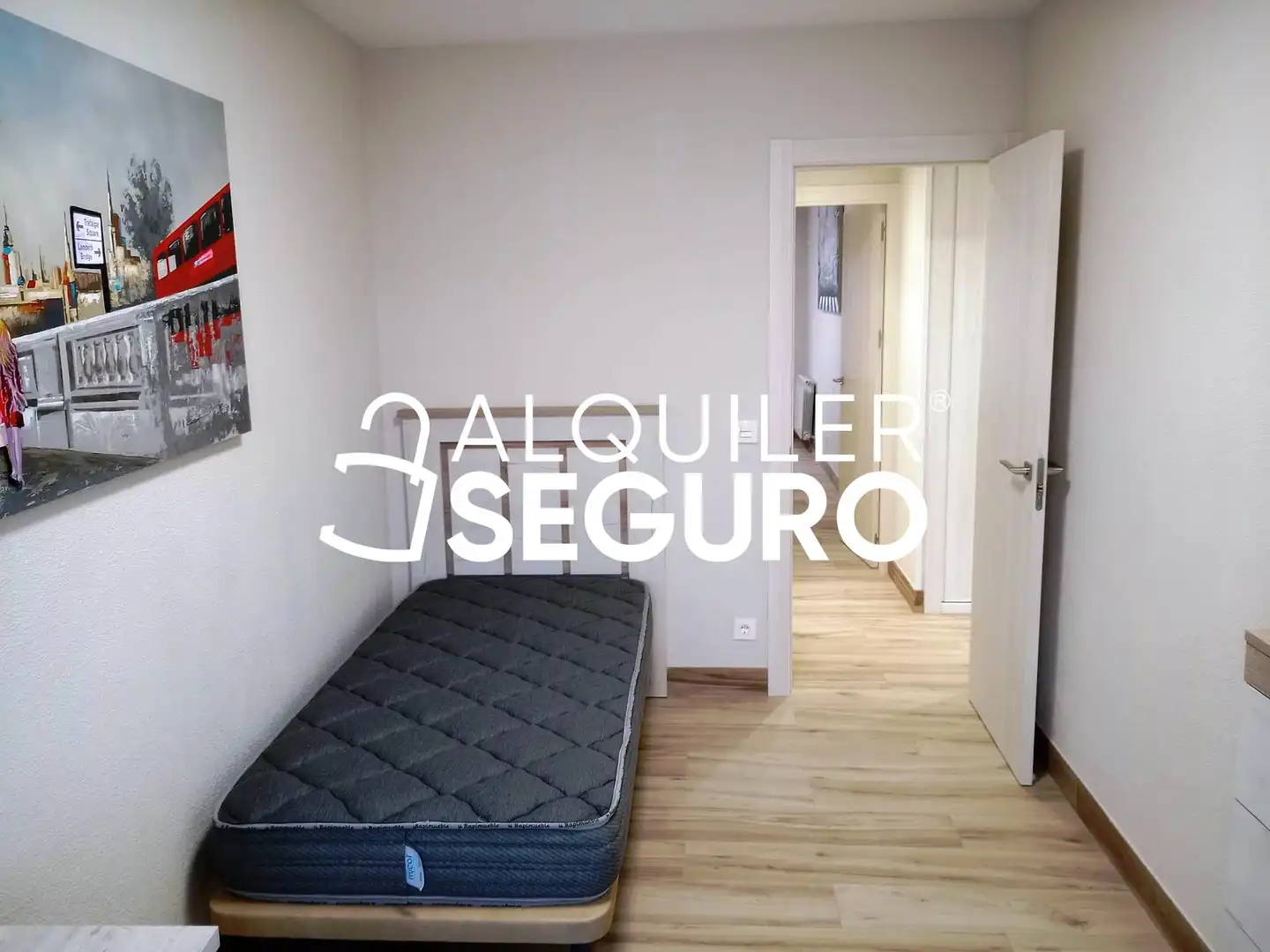 Schlafzimmer von Wohnung zur Miete in Fuensaldaña mit Heizung und Möbliert
