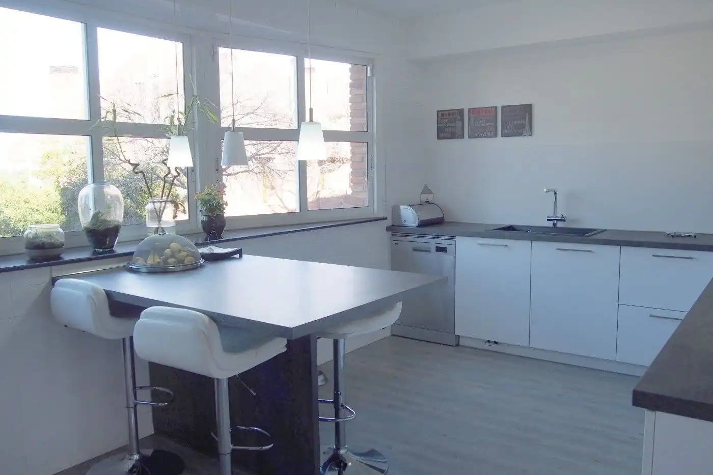 Cocina de Casa adosada de alquiler en Sant Cugat del Vallès con Aire acondicionado, Calefacción y Terraza