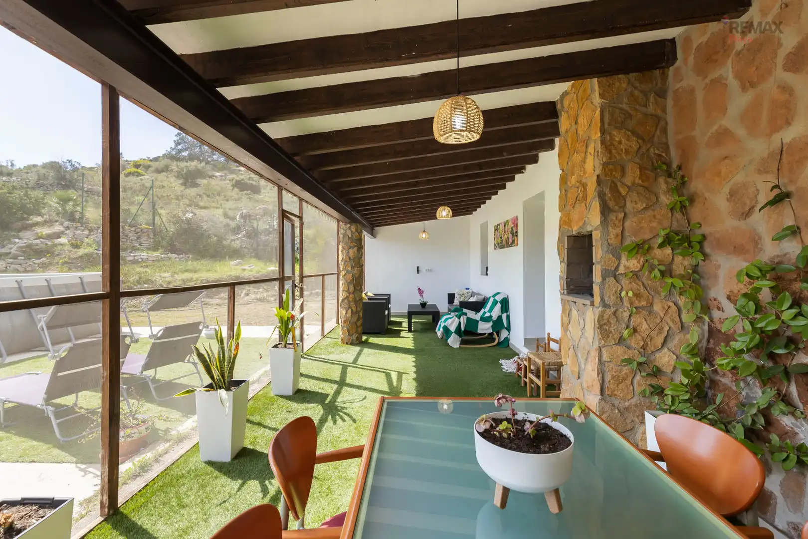 Terrace of Country homes for sale in Bédar  with Air Conditioner, Private garden and Terrace