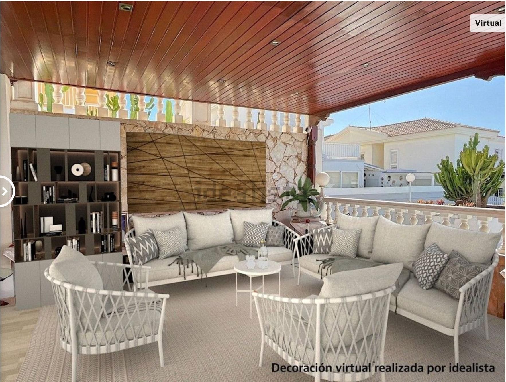 Terrassa de Casa o xalet en venda en San Bartolomé de Tirajana amb Aire condicionat, Jardí privat i Terrassa