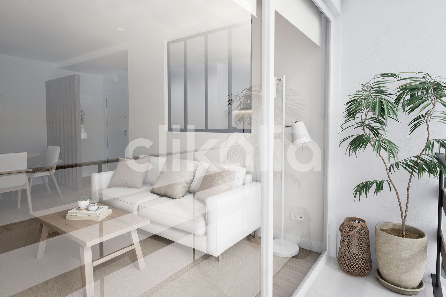 Living room of Flat for sale in Málaga Capital  with Air Conditioner, Terrace and Balcony