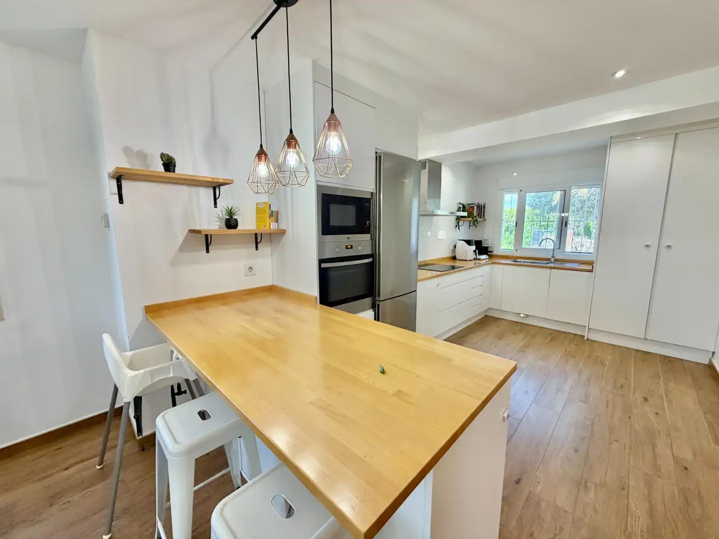 Cocina de Casa o chalet en venta en Elche / Elx con Aire acondicionado, Jardín privado y Terraza