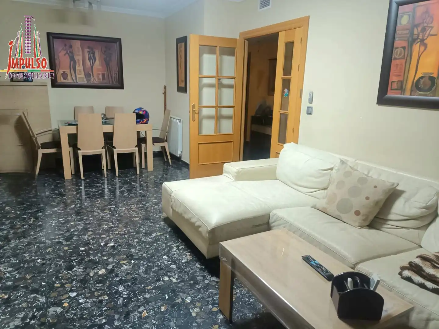 Sala de estar de Piso en venta en Albacete con Calefacción, Trastero y Balcón