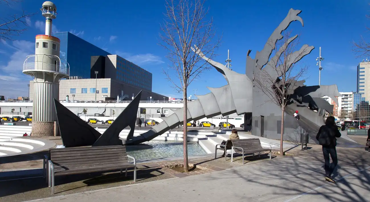 Vista exterior de Estudio de alquiler en Barcelona con Calefacción, Amueblado y Lavadora