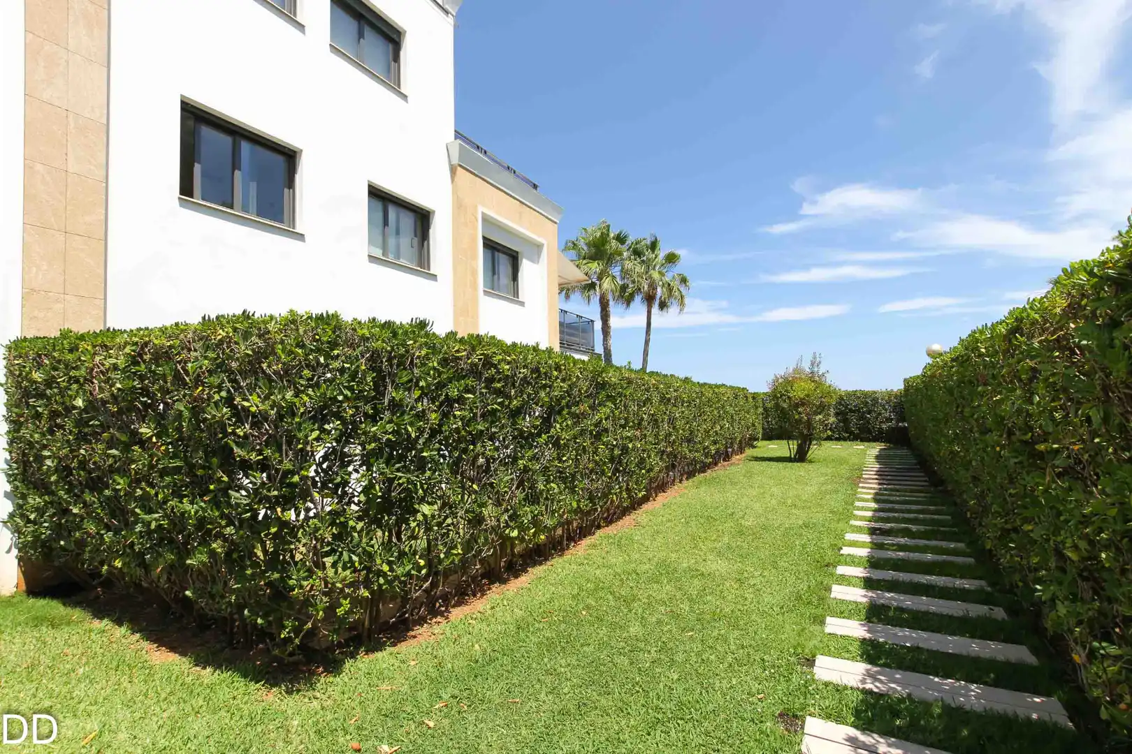Jardín de Apartamento de alquiler en Dénia con Aire acondicionado, Terraza y Amueblado