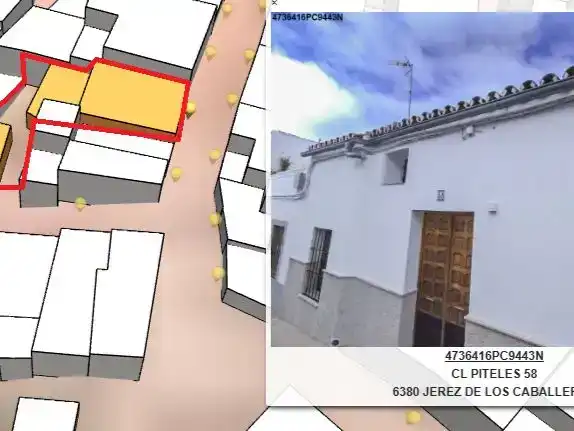 Vista exterior de Casa adosada en venda en Jerez de los Caballeros amb Aire condicionat