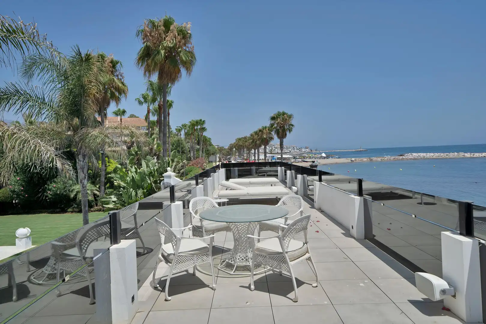 Terrasse von Haus oder Chalet zur Miete in Marbella mit Heizung, Privatgarten und Terrasse