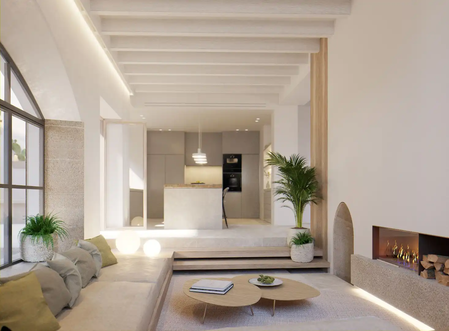 Sala de estar de Finca rústica en venta en Artà con Calefacción y Amueblado