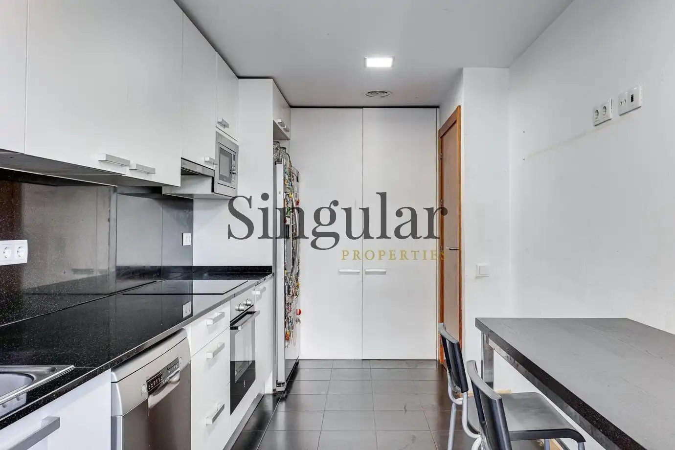 Cocina de Piso en venta en Badalona con Calefacción, Jardín privado y Parquet