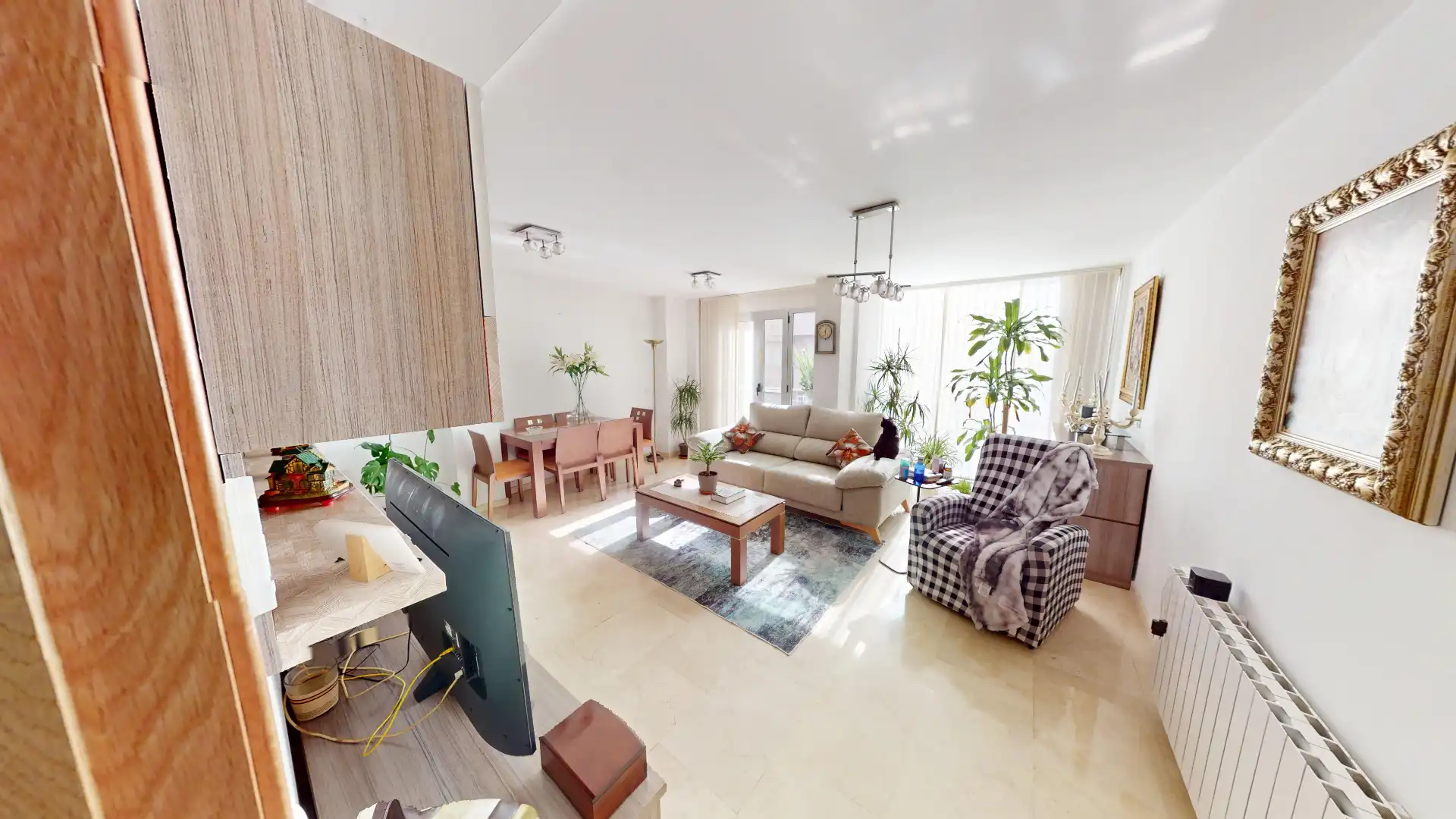 Living room of Flat for sale in Alicante / Alacant  with Air Conditioner, Heating and Furnished