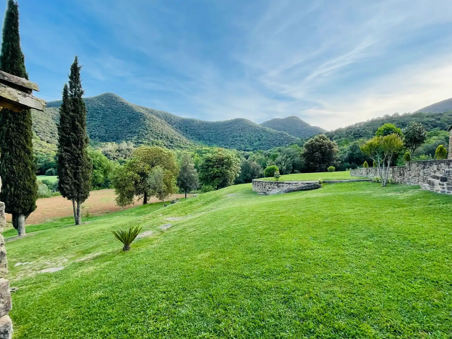 Garten von Country house zur Miete in Girona mit Heizung, Privatgarten und Schwimmbad