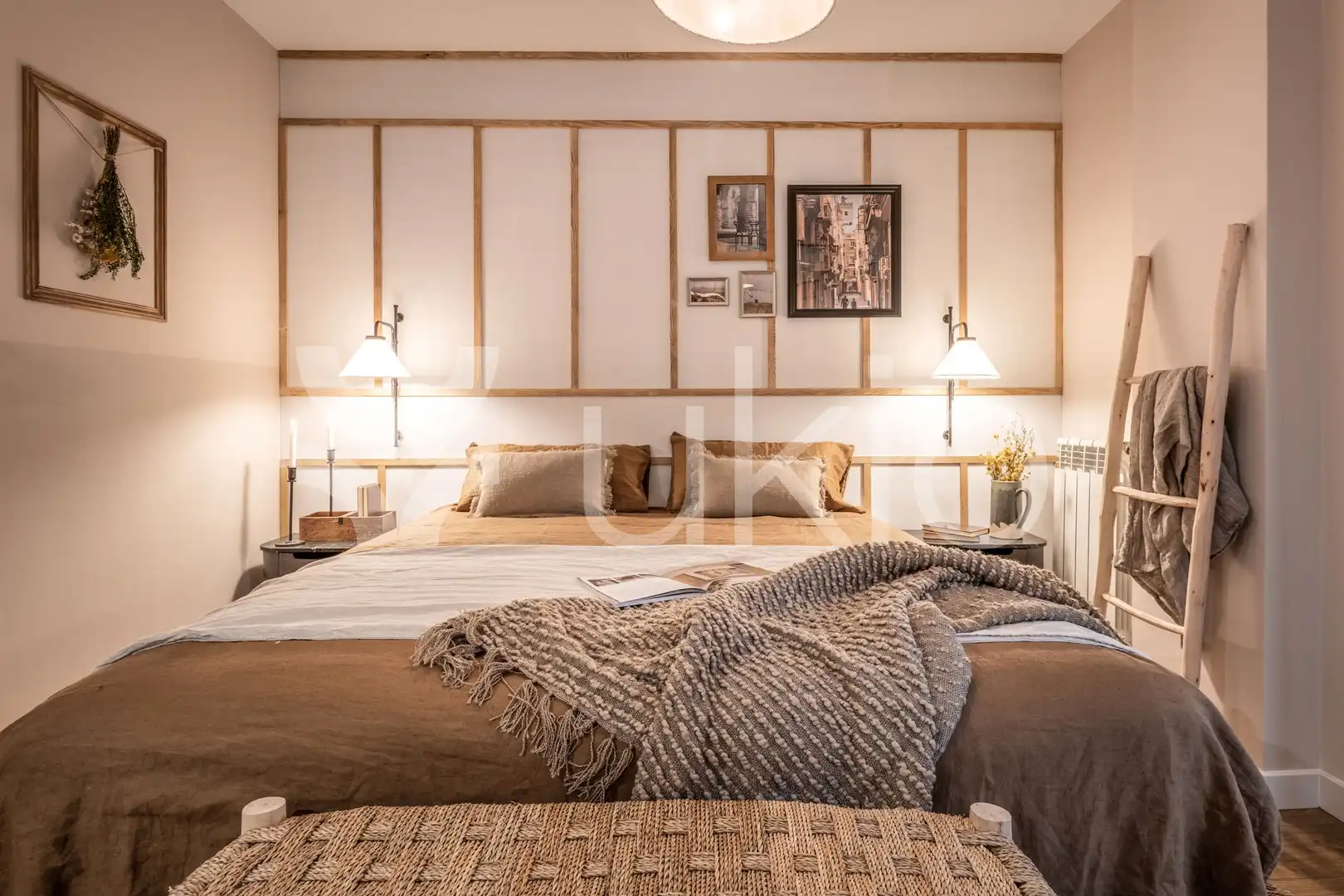 Schlafzimmer von Wohnungen zur Miete in Madrid mit Klimaanlage, Ofen und Waschmaschine