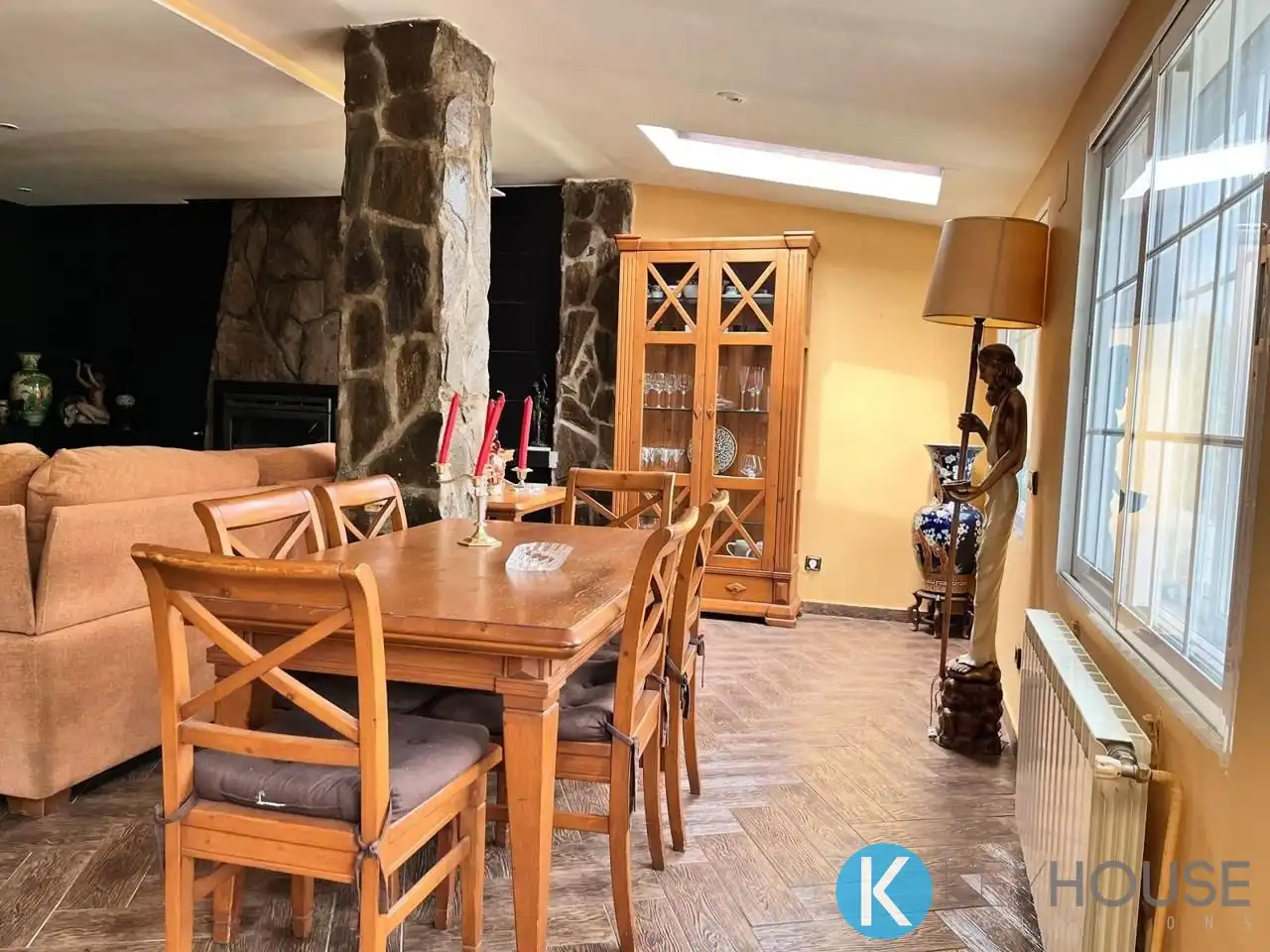 Comedor de Casa o chalet en venta en Villar del Olmo con Aire acondicionado, Jardín privado y Piscina