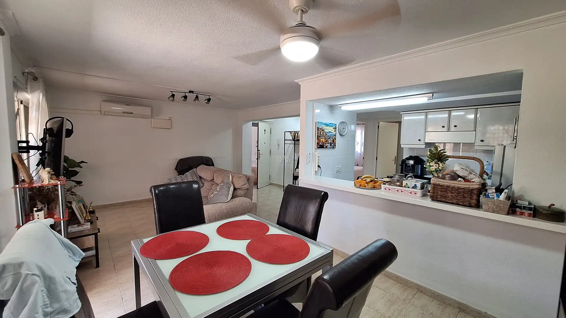 Dining room of Flat for sale in L'Alfàs del Pi  with Air Conditioner, Terrace and Furnished