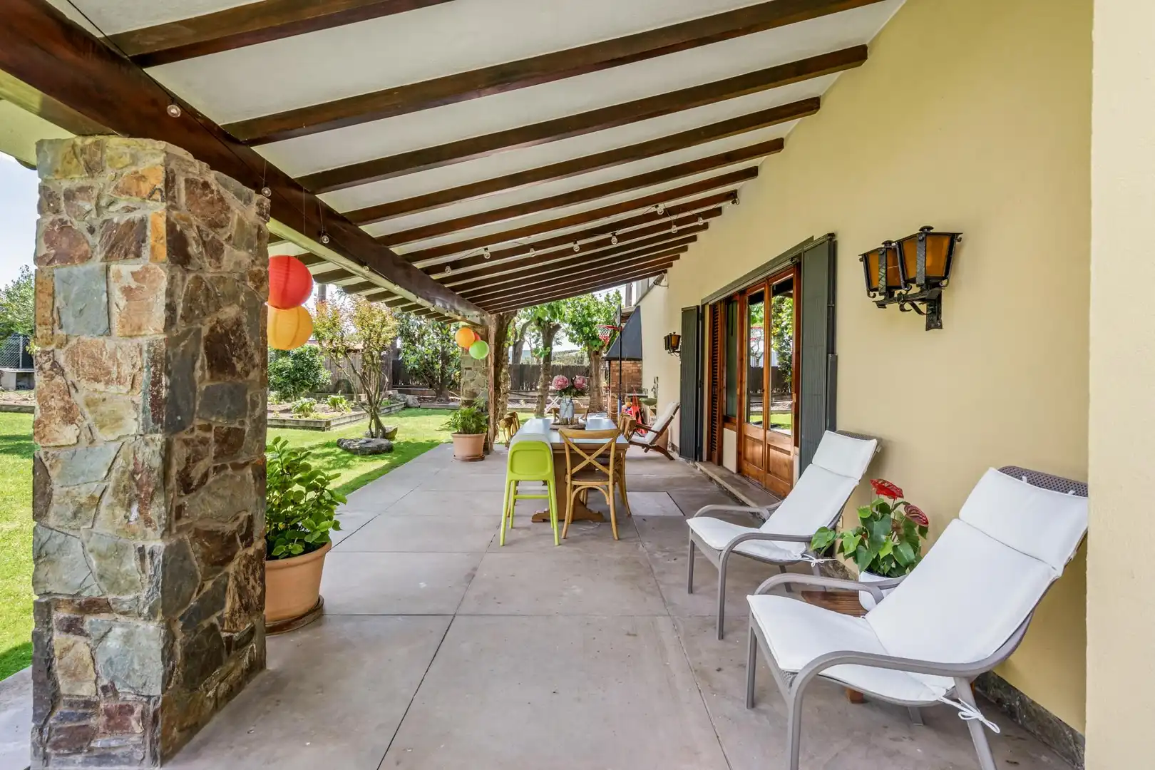 Terrassa de Casa o xalet en venda en Cardedeu amb Calefacció, Jardí privat i Terrassa