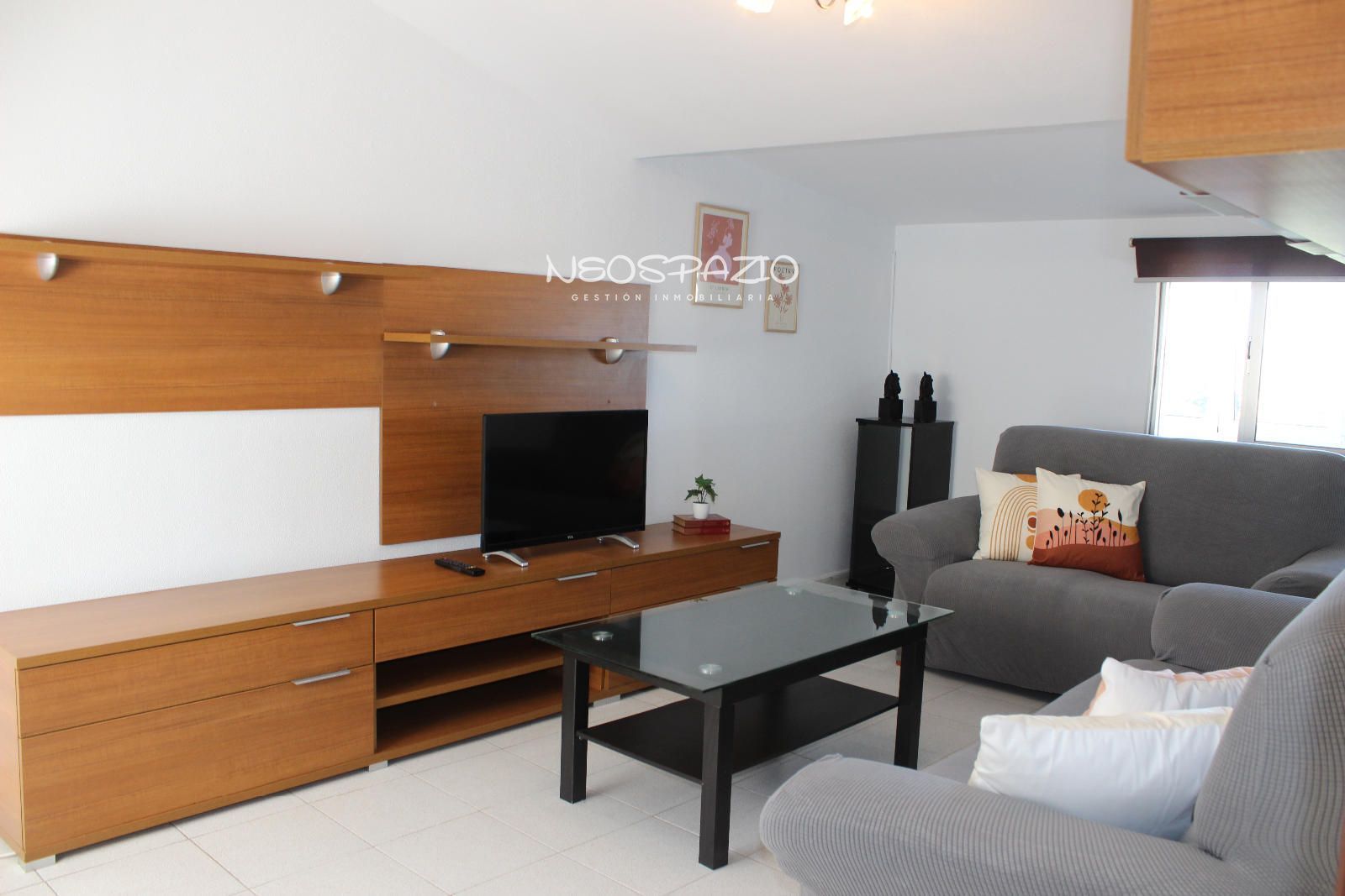 Living room of Attic to rent in Lugo Capital  with Heating, Furnished and Pets allowed