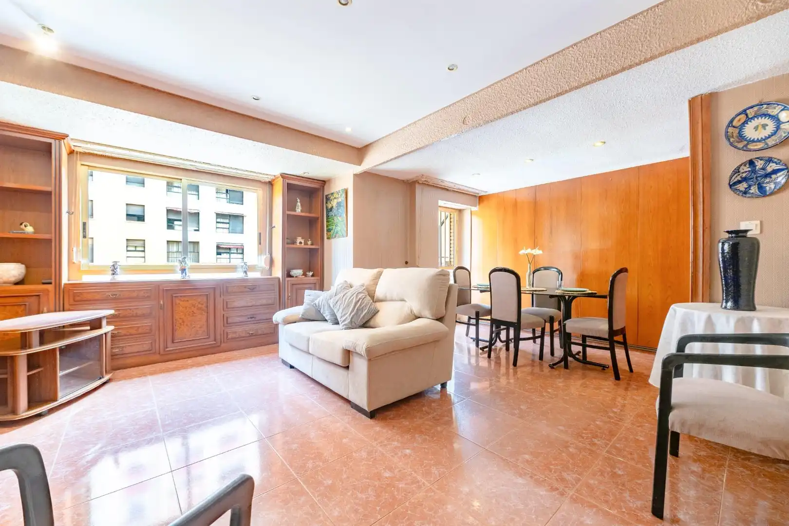 Living room of Flat for sale in Quatre Carreres