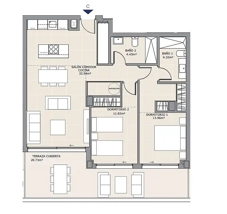Apartament amb ascensor en venda a Las Gaviotas  - Carvajal, imagen 22