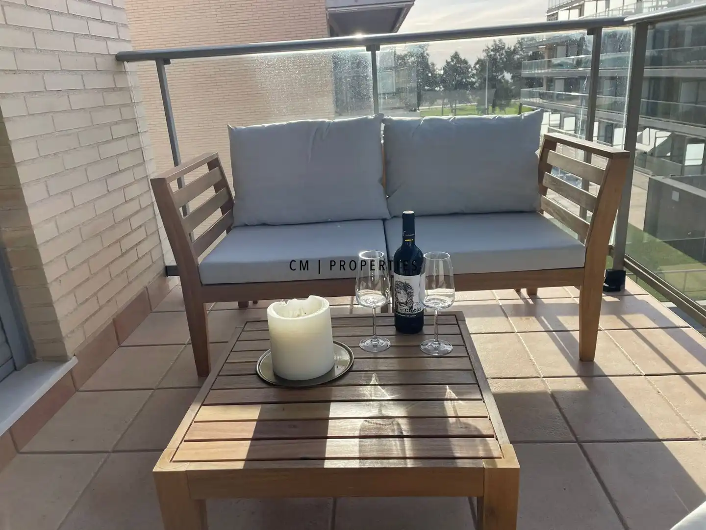 Terrasse von Wohnungen zur Miete in Moncofa mit Klimaanlage, Heizung und Terrasse