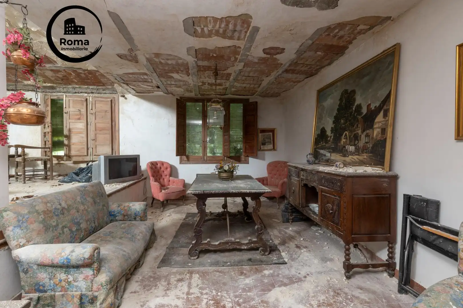 Sala de estar de Casa o chalet en venta en Cájar con Terraza, Piscina y Balcón