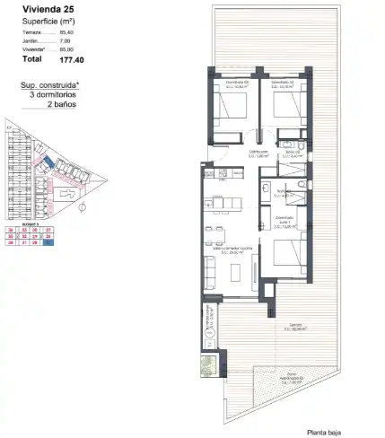 Wohnung mit Terrasse zum Verkauf in Las Lomas de Rame - Bahía Bella, imagen 2