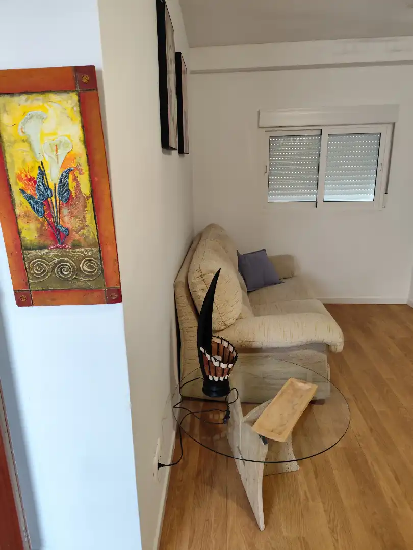 Sala d'estar de Àtic de lloguer en Alicante / Alacant amb Aire condicionat, Parquet i Terrassa