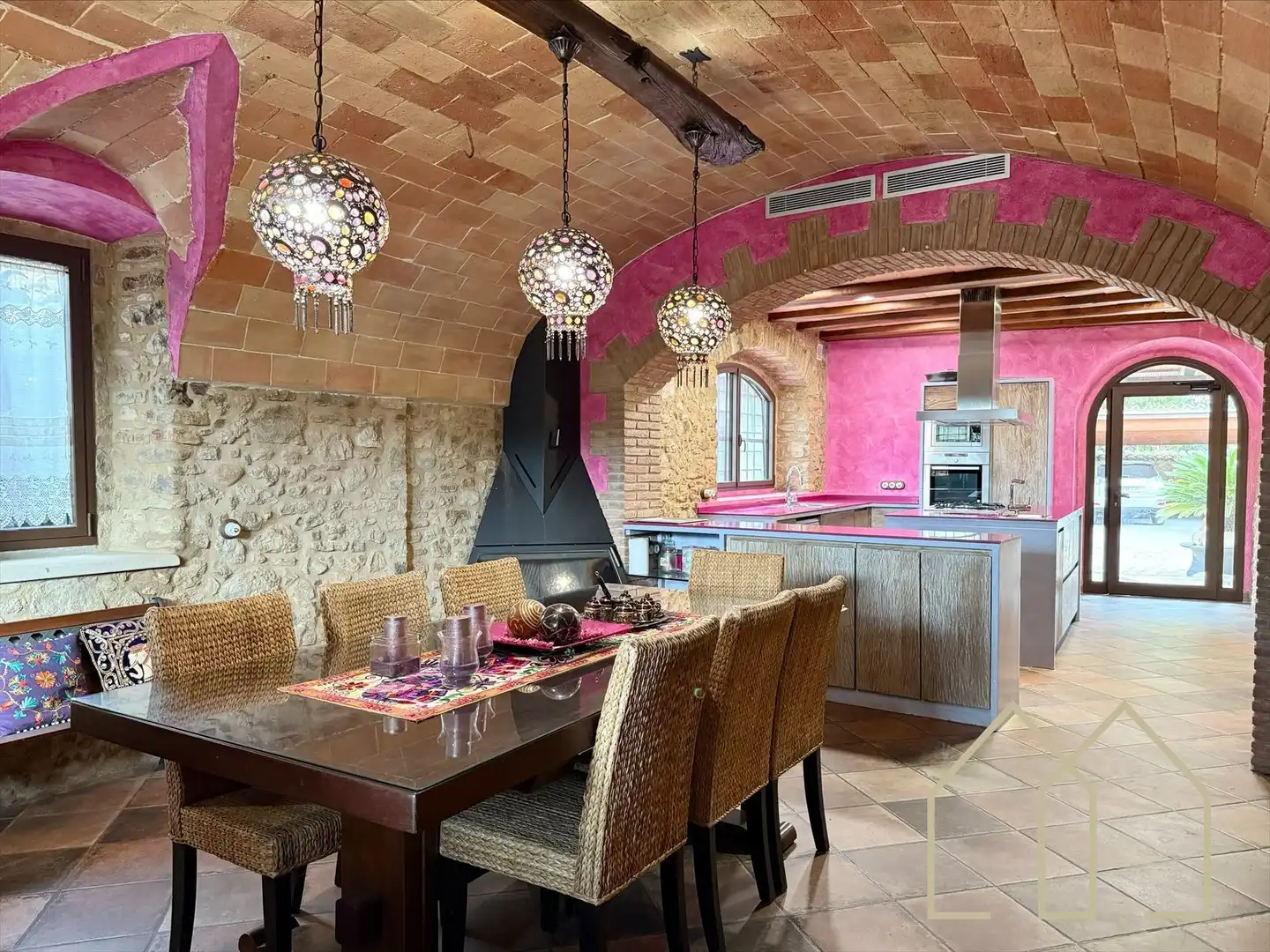 Cocina de Casa o chalet en venta en Sant Joan de Mollet con Aire acondicionado, Calefacción y Jardín privado