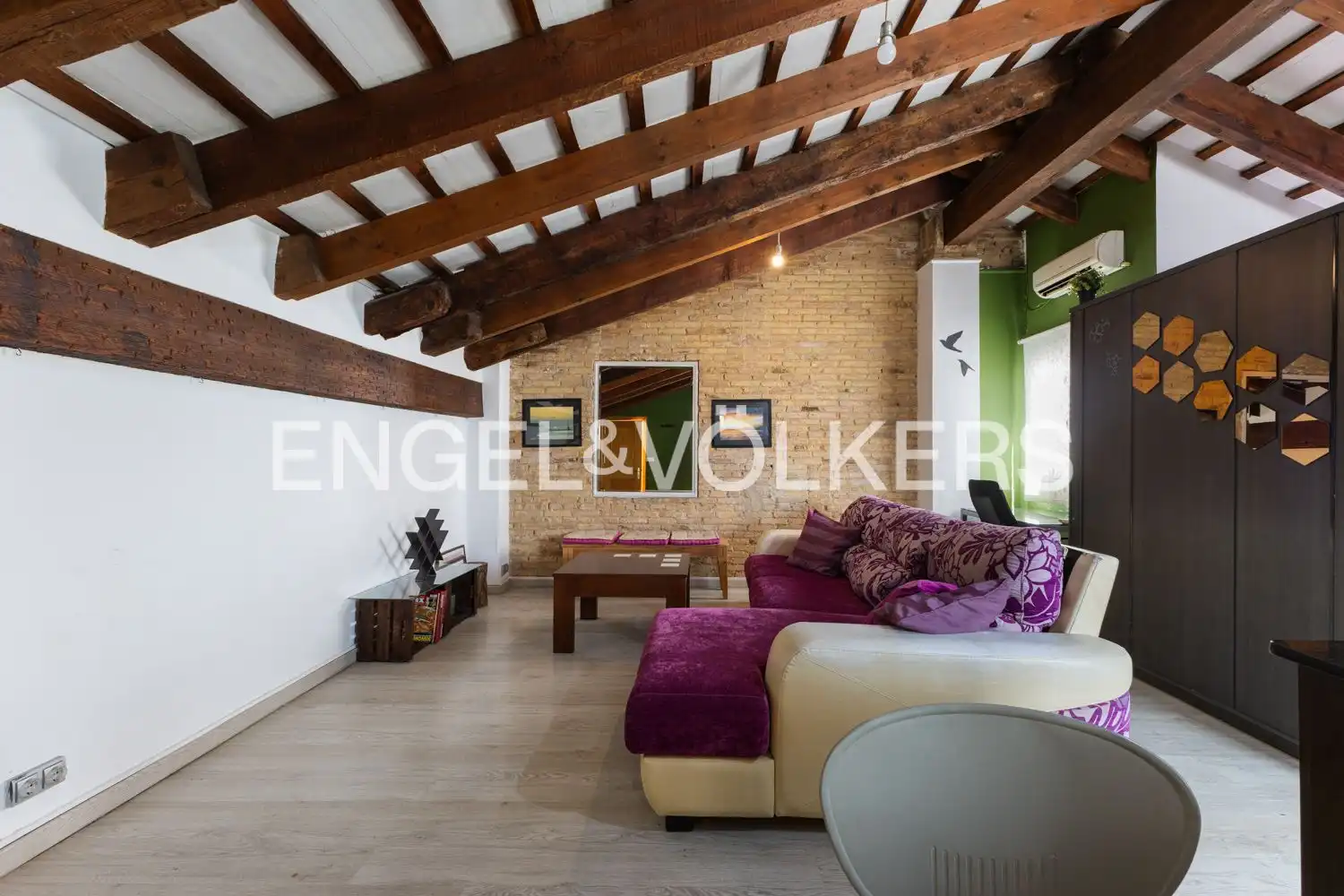 Wohnzimmer von Wohnung zur Miete in Valencia mit Klimaanlage, Heizung und Abstellraum