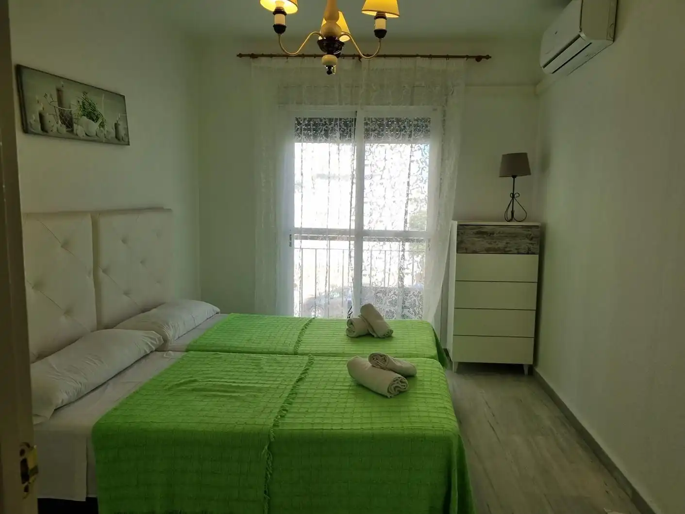 Schlafzimmer von Wohnungen zur Miete in Torrox mit Klimaanlage, Heizung und Terrasse
