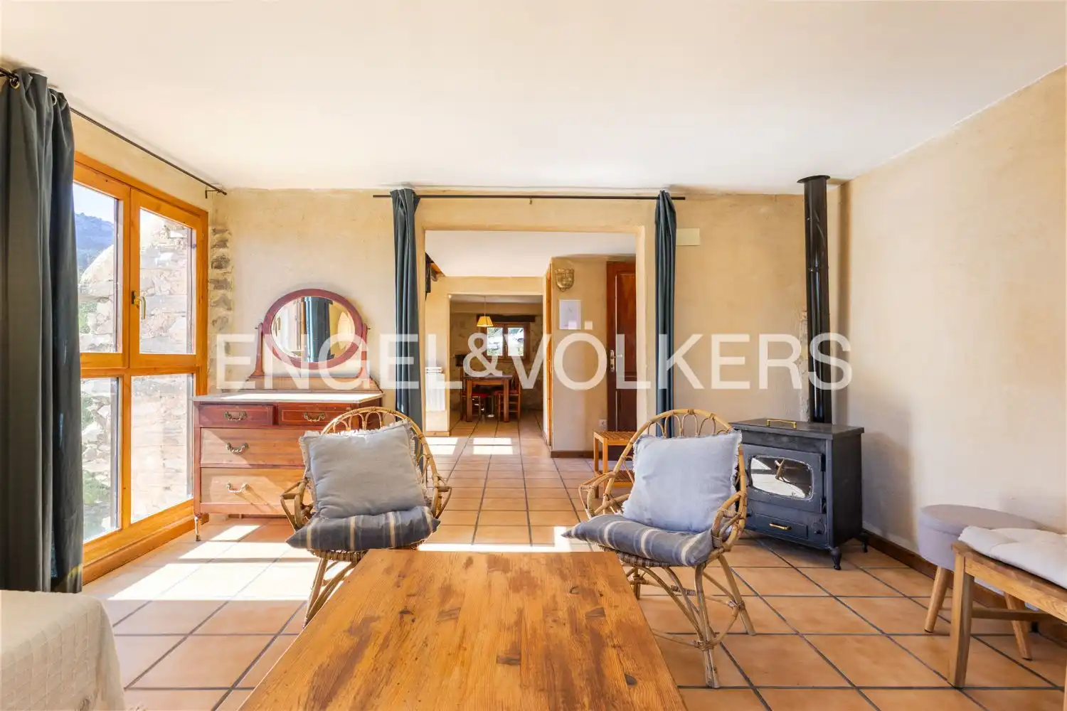 Sala de estar de Casa o chalet en venta en La Vall de Laguar con Calefacción, Jardín privado y Terraza