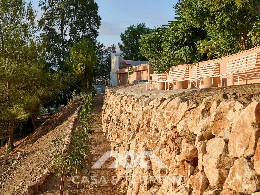 Jardín de Casa o chalet en venta en Comares con Aire acondicionado, Terraza y Piscina