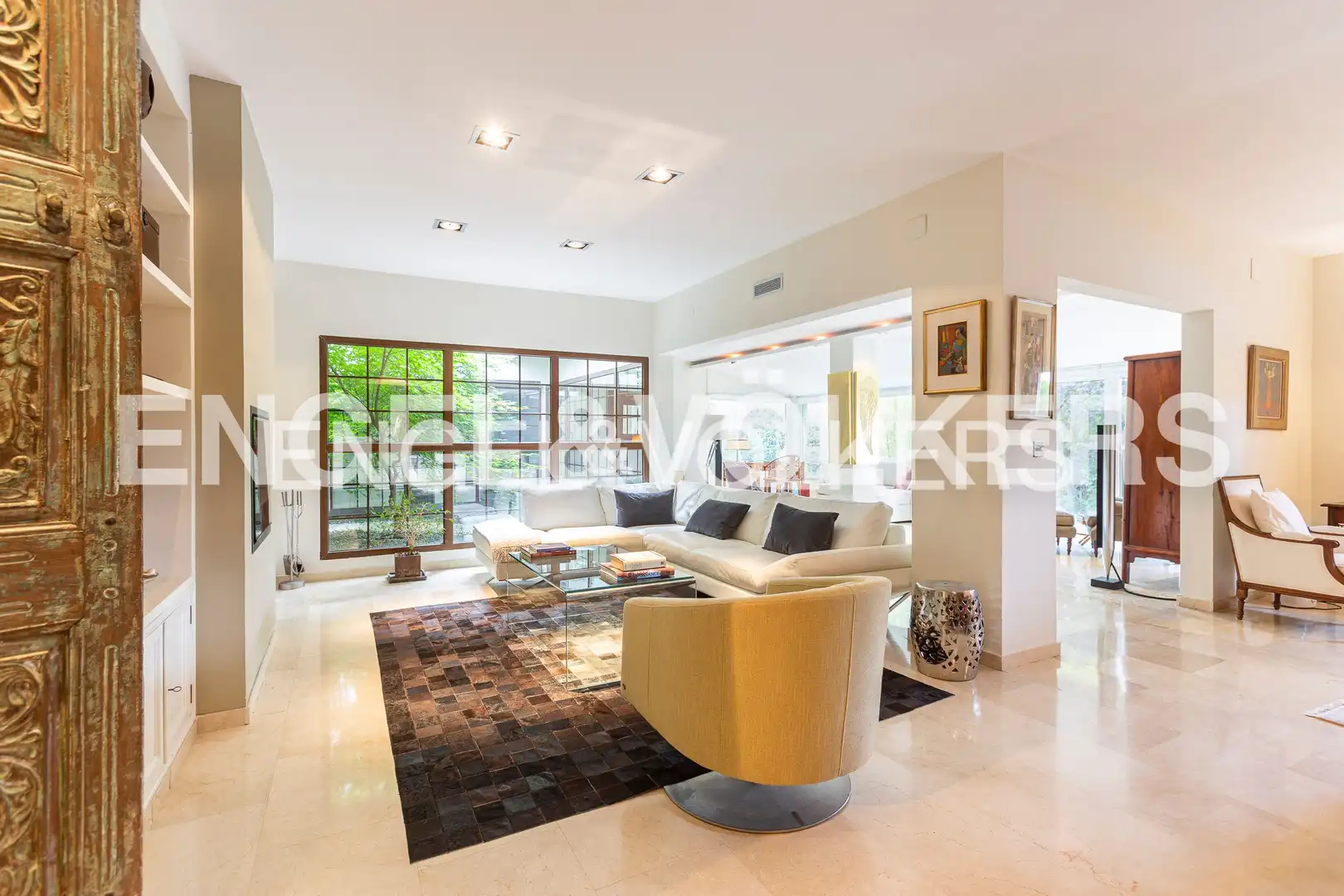 Living room of Houses for rent in Boadilla del Monte  with Air Conditioner, Heating and Private garden