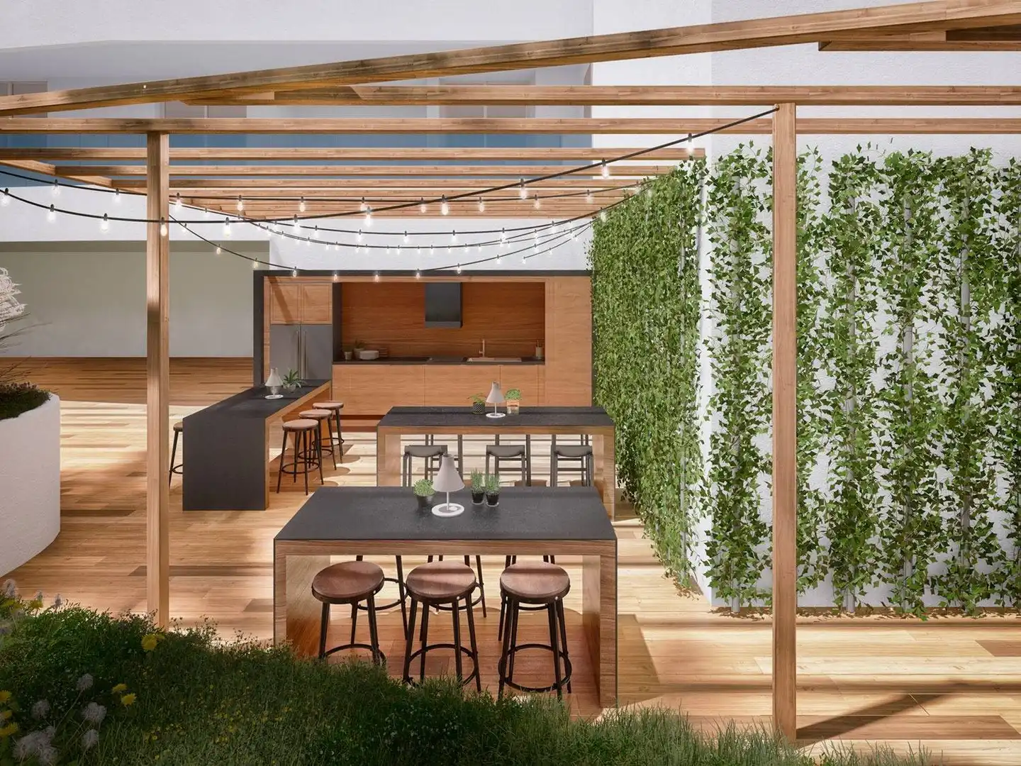 Terraza de Apartamento en venta en Fuengirola con Aire acondicionado, Calefacción y Jardín privado