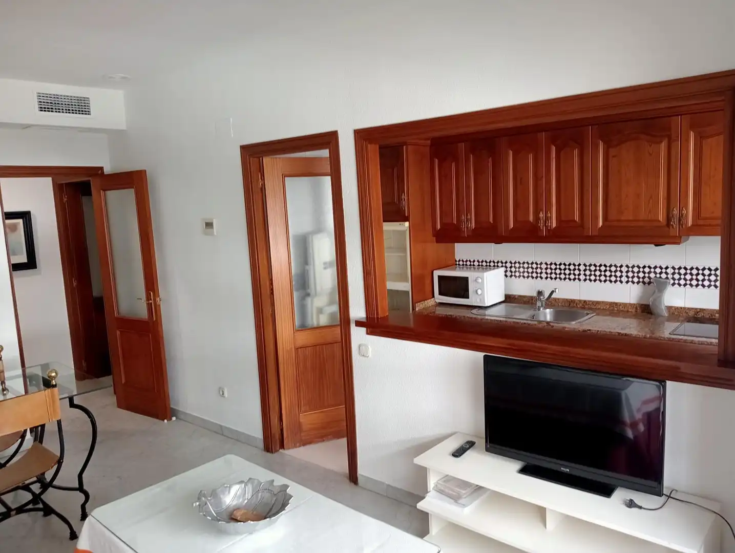 Cocina de Piso de alquiler en Sevilla con Aire acondicionado, Amueblado y Piscina comunitaria