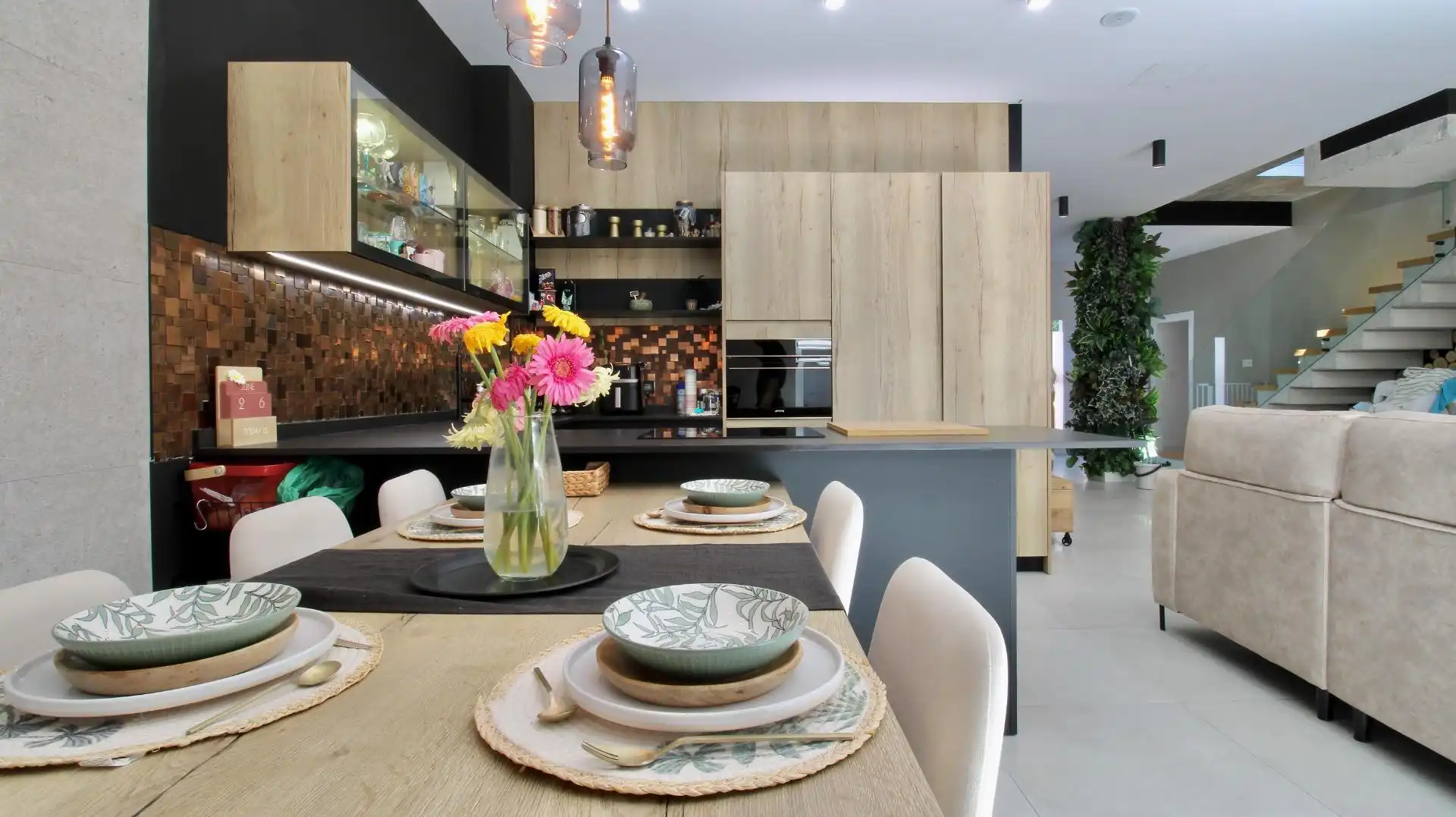 Cocina de Casa adosada en venta en Armilla con Aire acondicionado, Calefacción y Jardín privado