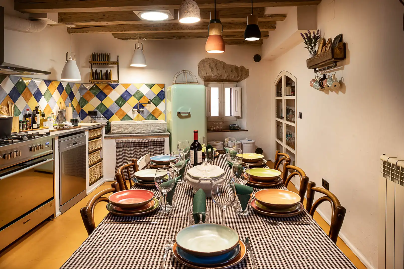Cocina de Finca rústica en venta en Cistella con Aire acondicionado, Calefacción y Jardín privado