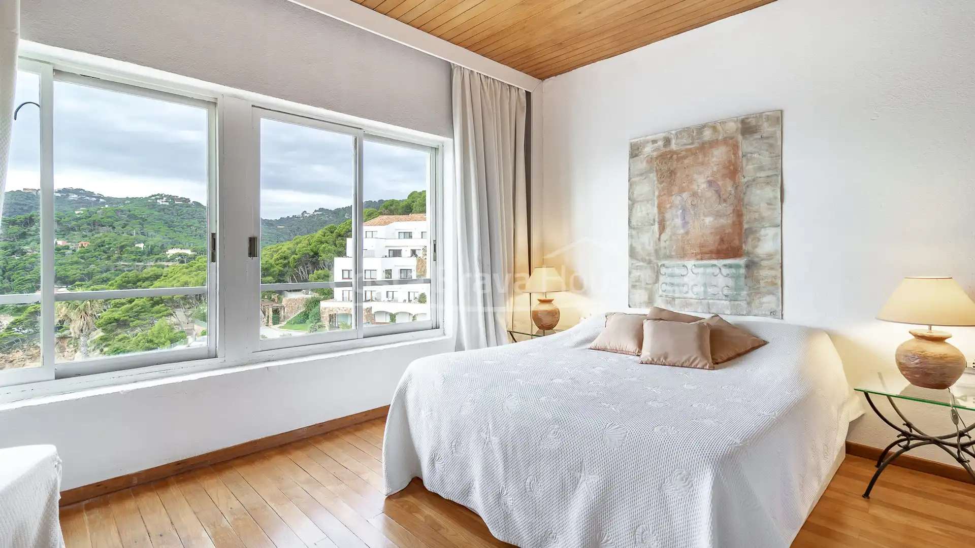 Schlafzimmer von Wohnungen zum Verkauf in Begur mit Klimaanlage, Parkett und Abstellraum