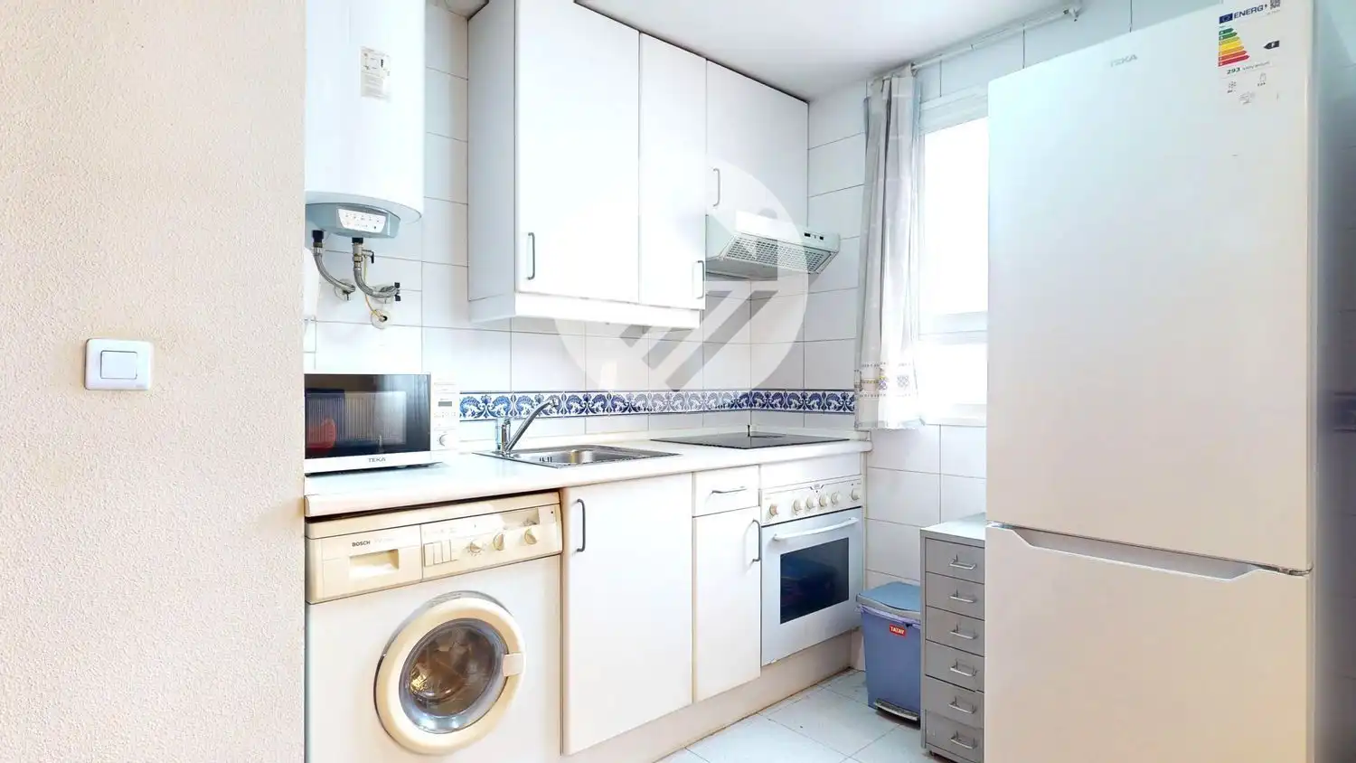 Kitchen of Flat for sale in  Madrid Capital  with Air Conditioner